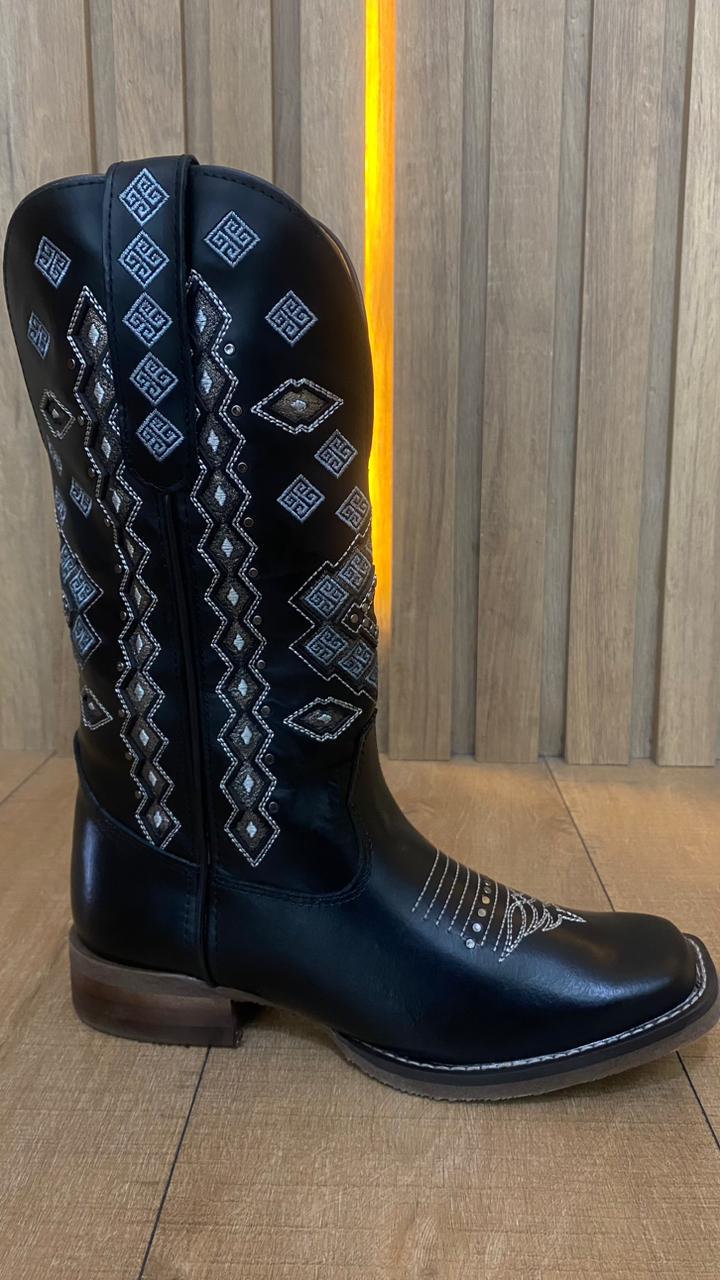 BOTA TEXANA GOYAZES FEMININA MUSTANG PRETO 253203- CF - Image 3