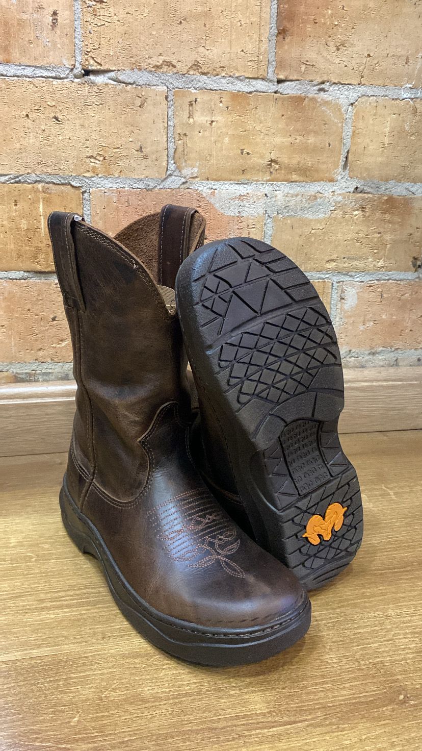 Bota Tênis Durango Bico Redondo Couro Marrom